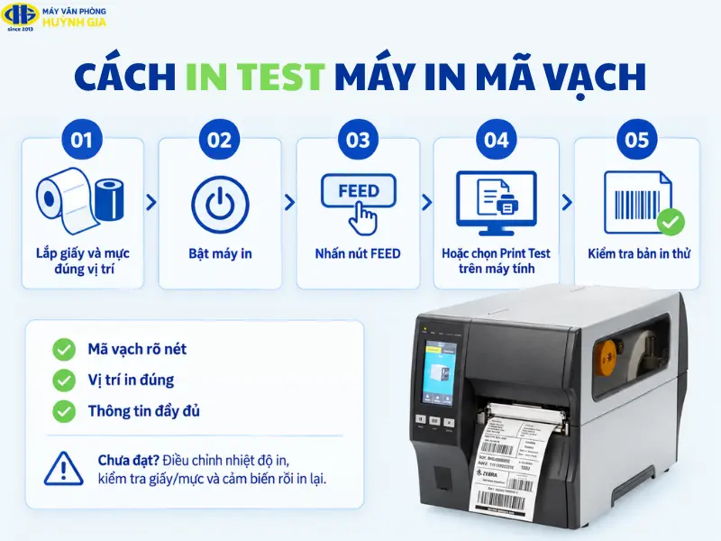 Cách in thử (in test) máy in mã vạch
