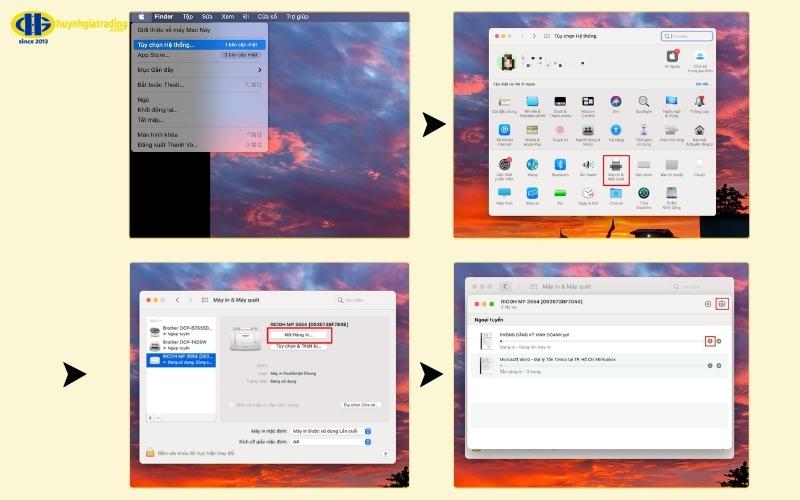 Cách xóa lệnh in trên macOS từ System Preferences