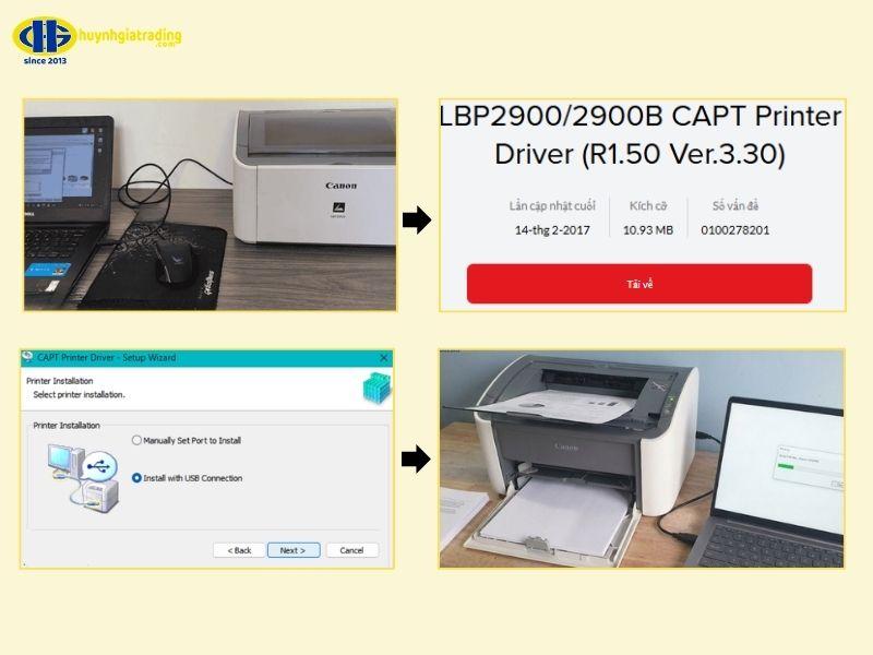 Hướng dẫn cách kết nối máy in Canon 2900 với laptop đơn giản