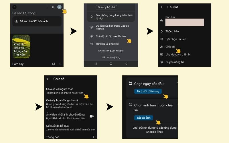 Chuyển ảnh từ tài khoản Google Photos này sang tài khoản khác