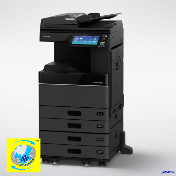Máy với kích thước 585mm x 585mm x 787mm và nặng 55kg