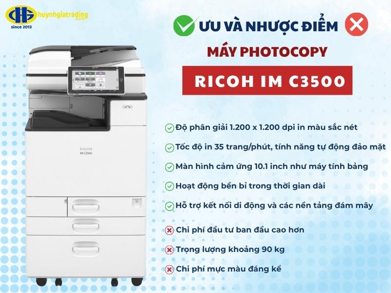 Ưu điểm và nhược điểm của Ricoh IM C3500