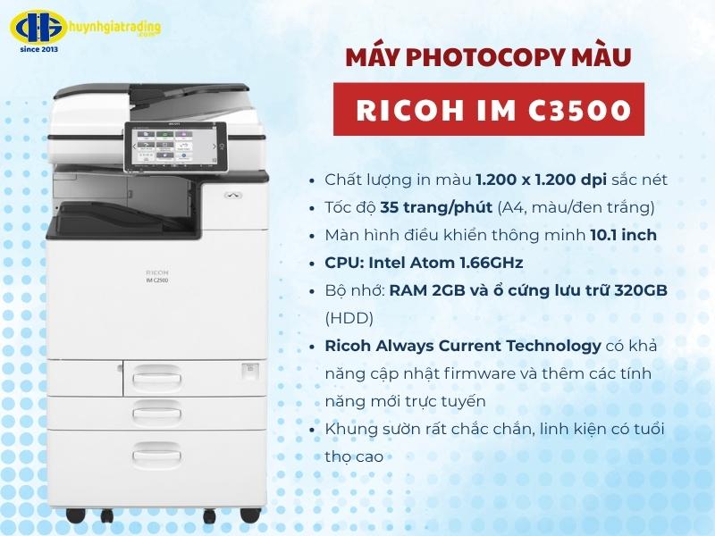Đánh giá chi tiết máy photocopy Ricoh IM C3500