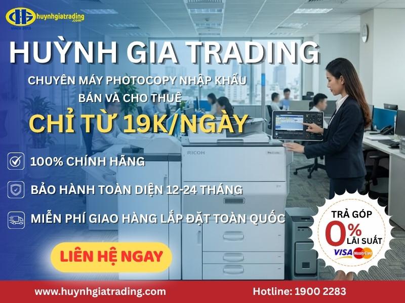 Huỳnh Gia Trading chuyên bán và cho thuê máy photocopy Ricoh MP 5002 giá rẻ
