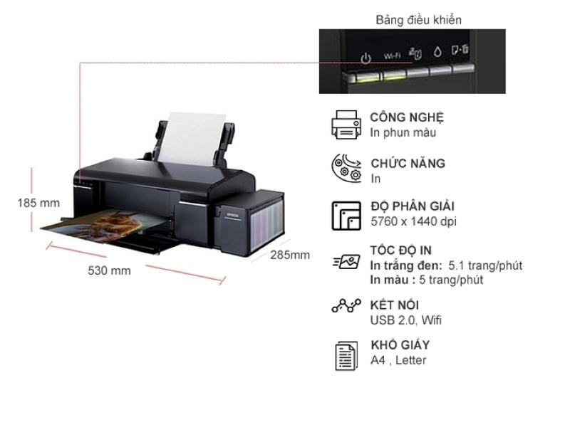 Đánh giá máy in Epson L805: Ưu điểm nổi bật
