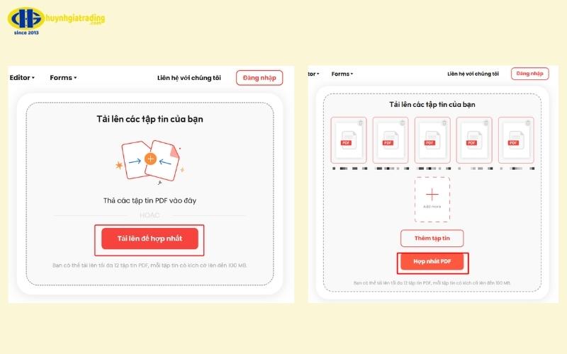 Cách ghép file PDF bằng Adobe Acrobat Merge PDF