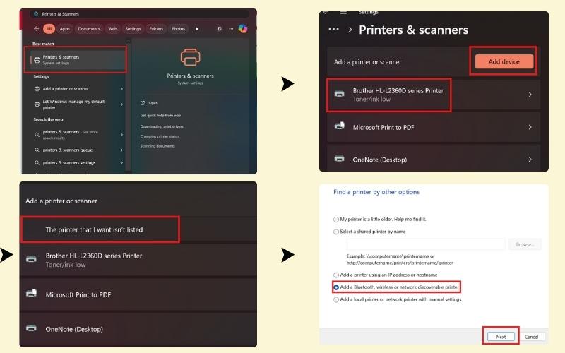Kết nối máy in không dây với máy tính qua Wi-Fi