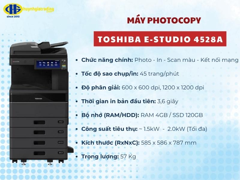 Đánh giá máy photocopy Toshiba e‑Studio 4528A chi tiết nhất