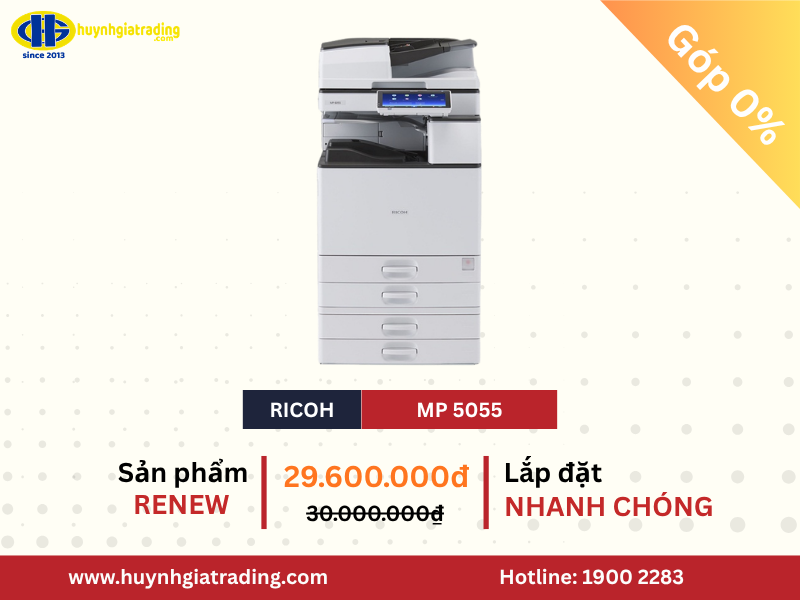 Máy photocopy Renew Ricoh MP 5055 tại Huỳnh Gia Trading