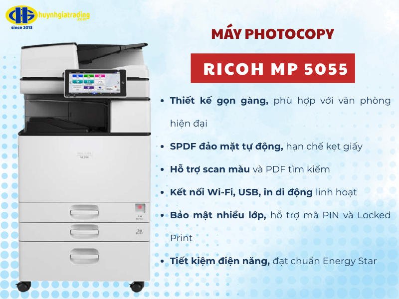 Ricoh IM 5000 đa năng, vận hành ổn định cho văn phòng hiện đại