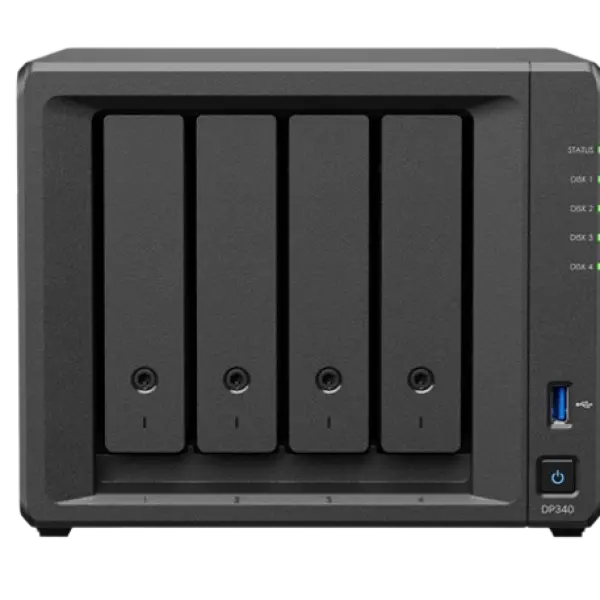 Thiết bị lưu trữ NAS Synology RS819 4 khay ổ cứng Rack 1U