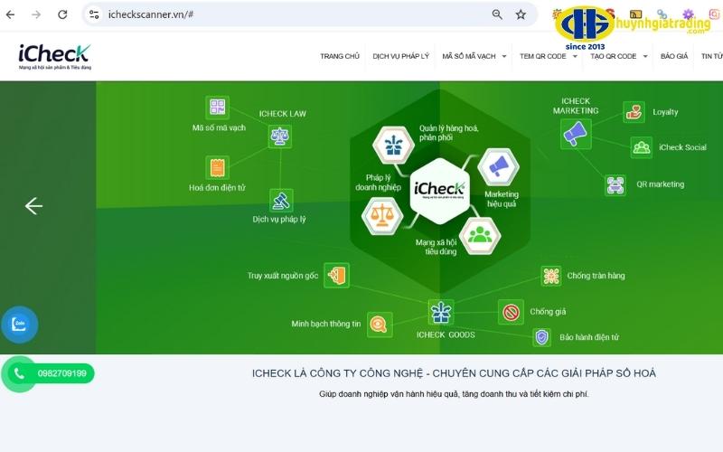 tạo mã vạch online bằng web icheck scanner