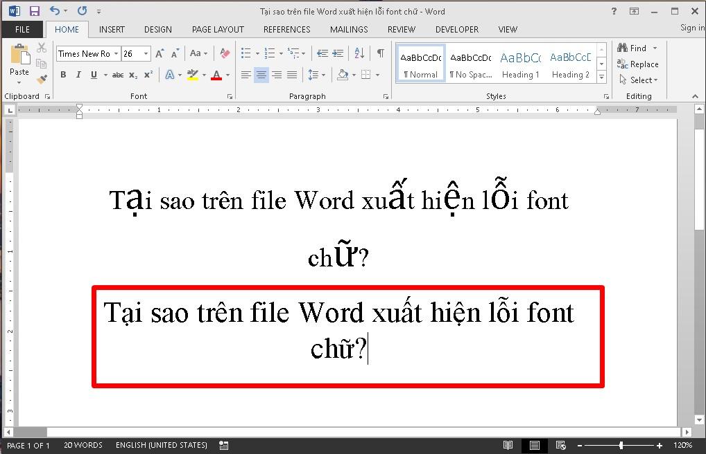 tại sao font chữ trong word bị lỗi khi tải về?