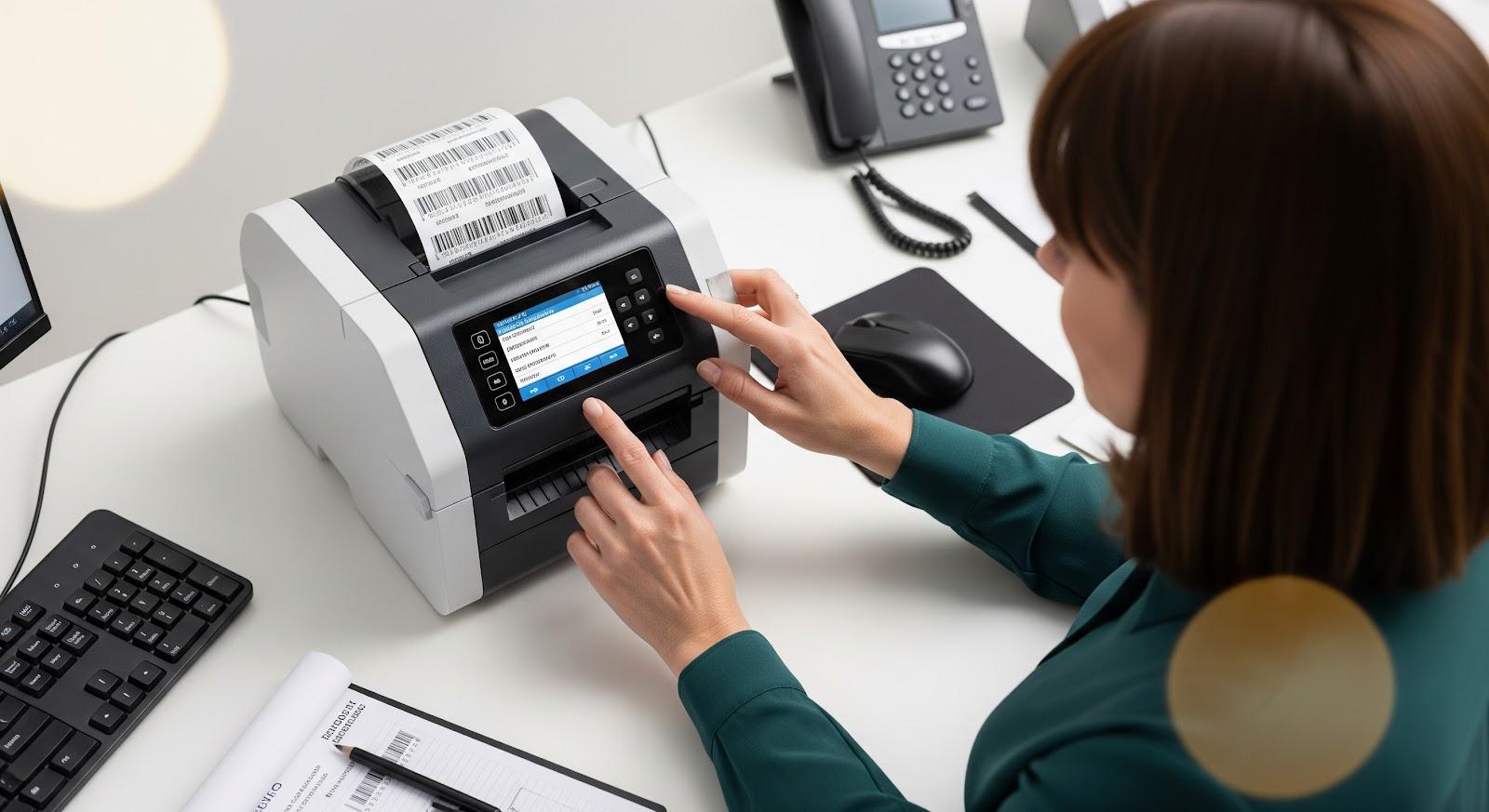 In thử (test print) và kiểm tra chất lượng tem