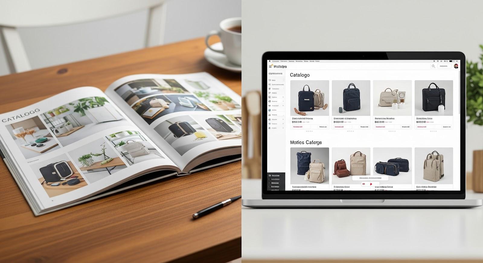 Catalogue có 2 loại chính catalog in ấn truyền thống hoặc catalog online