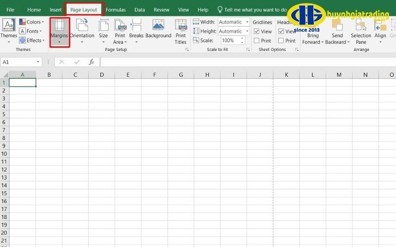 Căn lề cho trang in trong Excel