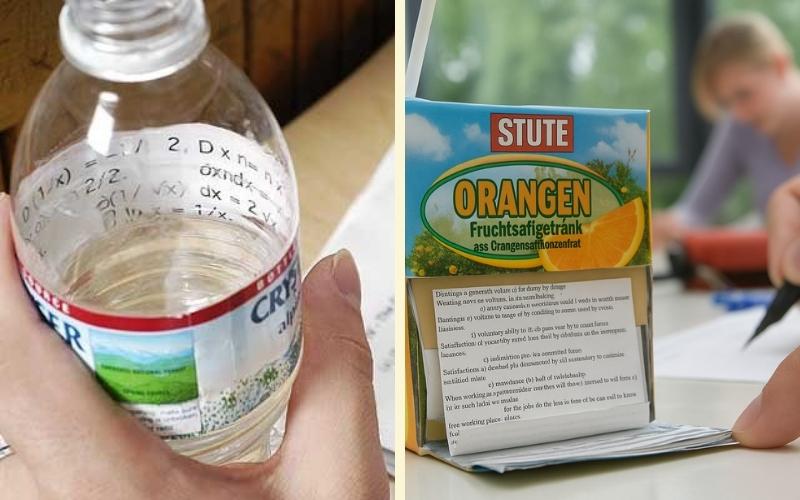 Biến chai nước khoáng hoặc hộp sữa thành nơi giấu phao lý tưởng