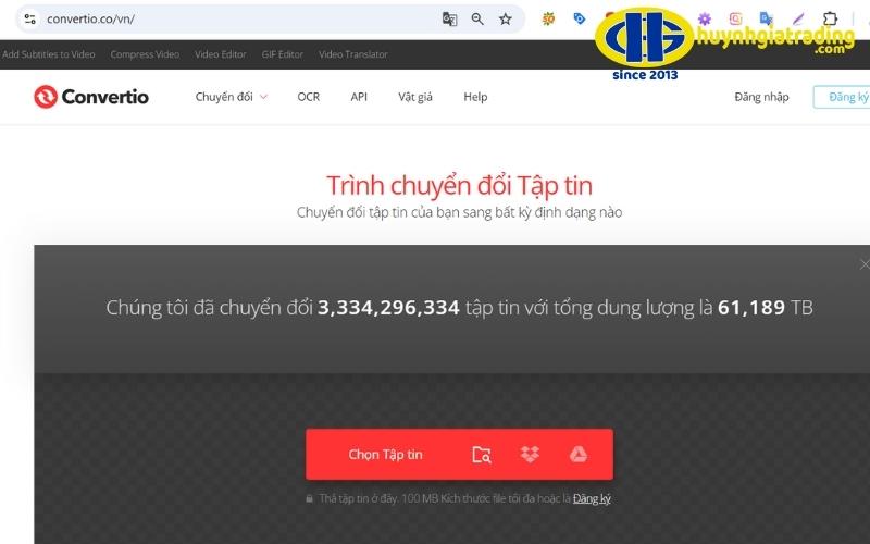 Cách chuyển file ảnh sang Word bằng Convertio