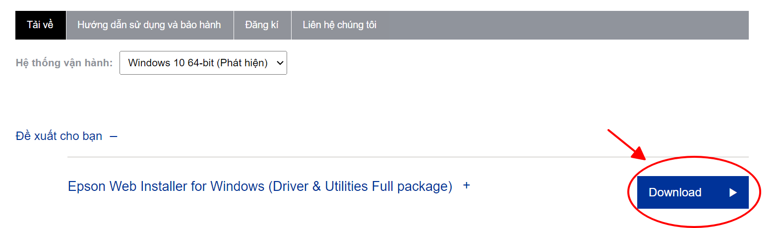 Nhấn Download