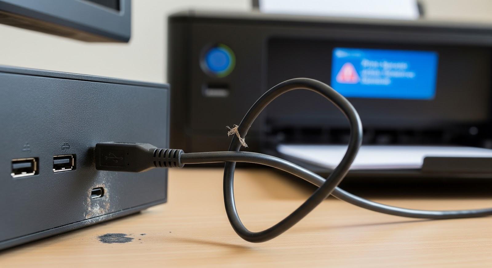 Nguyên nhân phổ biến khiến máy tính không nhận máy in qua cổng USB