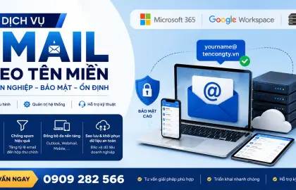 Dịch vụ email theo tên miền riêng - tạo dấu ấn riêng cho doanh nghiệp