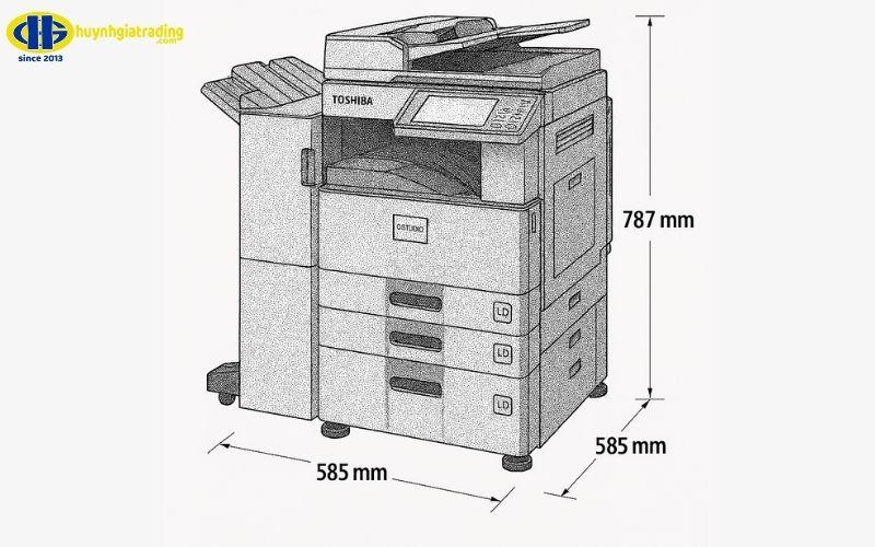 Kích thước máy photocopy Toshiba: Phù hợp cho doanh nghiệp vừa