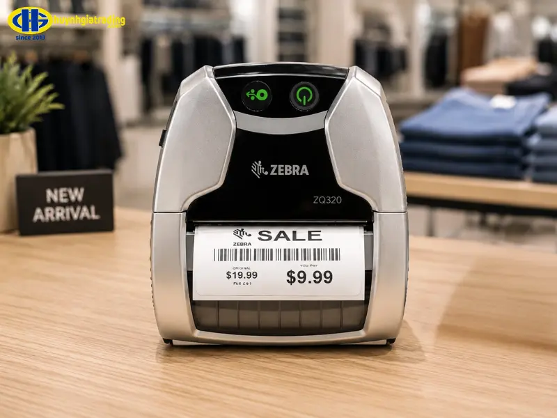 Máy in mã vạch cầm tay Zebra ZQ320