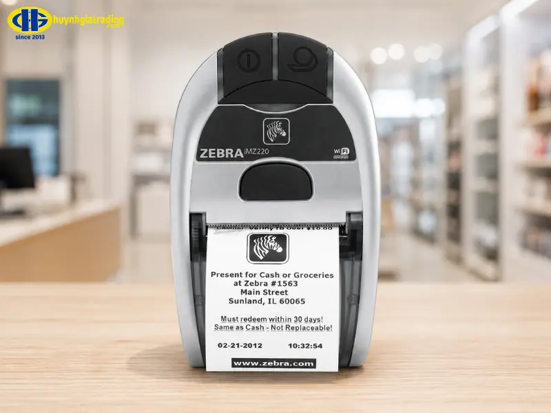 Thiết bị in mã vạch cầm tay Zebra iMZ220