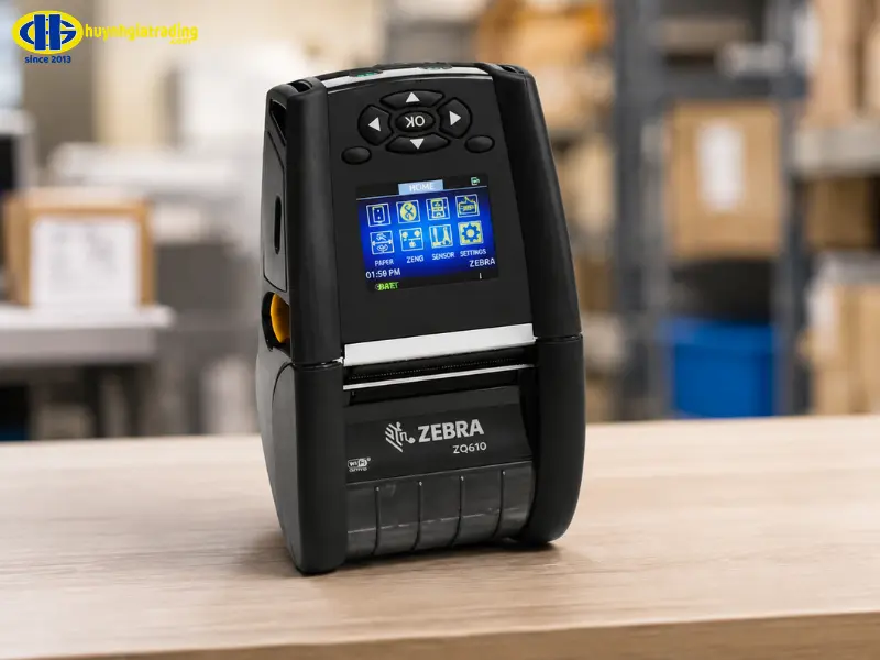 Máy in mã vạch di động cầm tay Zebra ZQ610