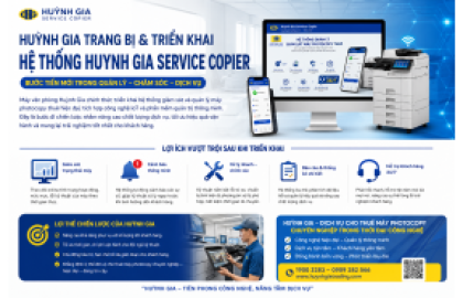 Huỳnh Gia chính thức triển khai hệ thống Huỳnh Gia Service Copier – Nâng tầm dịch vụ cho thuê máy photocopy trong kỷ nguyên số