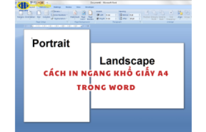 Hướng dẫn cách in ngang khổ giấy A4 trong Word 2010, 2016, 2003…