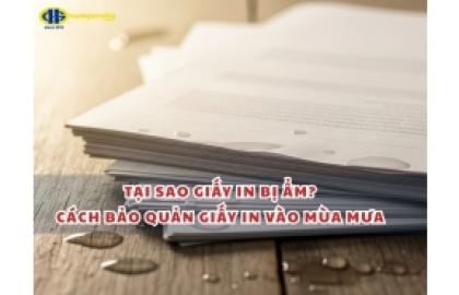 Tại sao giấy in bị ẩm? Cách bảo quản giấy in vào mùa mưa