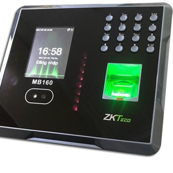 Máy chấm công kiểm soát nhận diện khuôn mặt, vân tay và thẻ ZKteco MB160