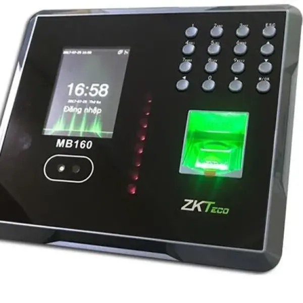 Máy chấm công kiểm soát nhận diện khuôn mặt, vân tay và thẻ ZKteco MB160