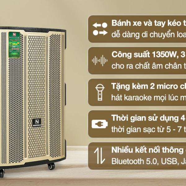 Loa kéo karaoke Nanomax S-5000 1350W