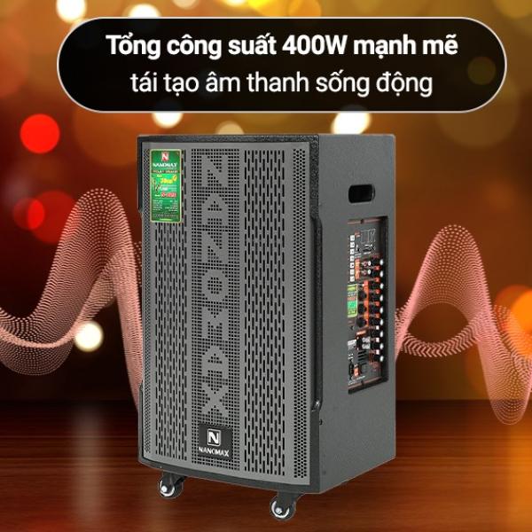 Loa kéo karaoke Nanomax S-820 400w