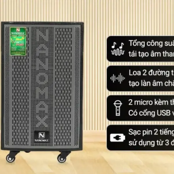 Loa kéo karaoke Nanomax S-820 400w