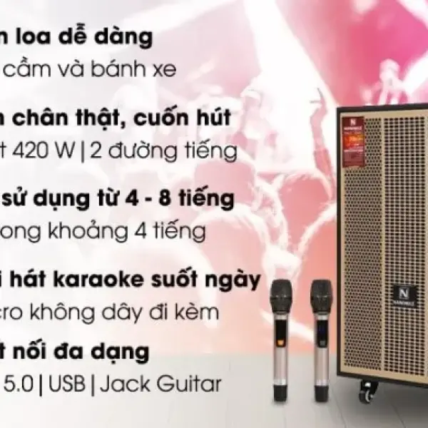Loa kéo karaoke Nanomax S-900 420w