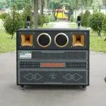 Loa Kéo Bình & Điện Nanomax Pro-215 Bass Đôi 40cm 2200w
