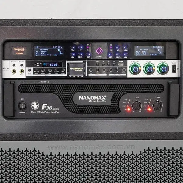 Loa Kéo Điện Nanomax Pro-909 Bass Đôi 40cm 3600w