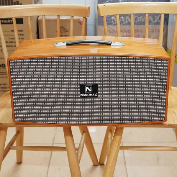 Loa Karaoke Xách Tay Nanomax TA-550 Bass Đôi 20cm 550w