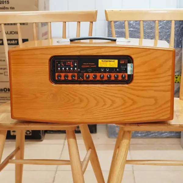 Loa Karaoke Xách Tay Nanomax TA-550 Bass Đôi 20cm 550w