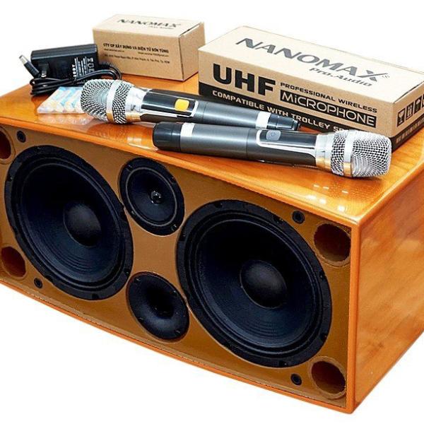 Loa Karaoke Xách Tay Nanomax TA-550 Bass Đôi 20cm 550w