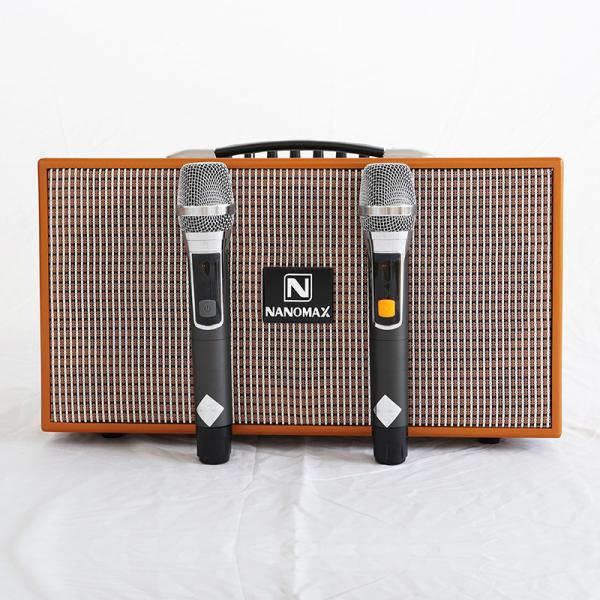 Loa Karaoke Xách Tay Nanomax X-210A Bass Đôi 16cm 420w