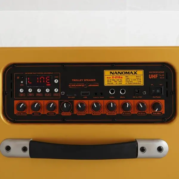 Loa Karaoke Xách Tay Nanomax X-210B Bass Đôi 16cm 420w