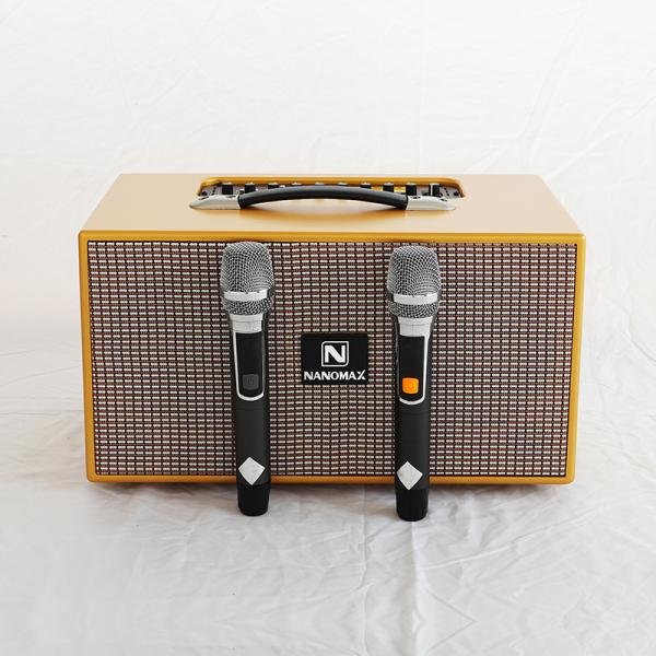 Loa Karaoke Xách Tay Nanomax X-210B Bass Đôi 16cm 420w