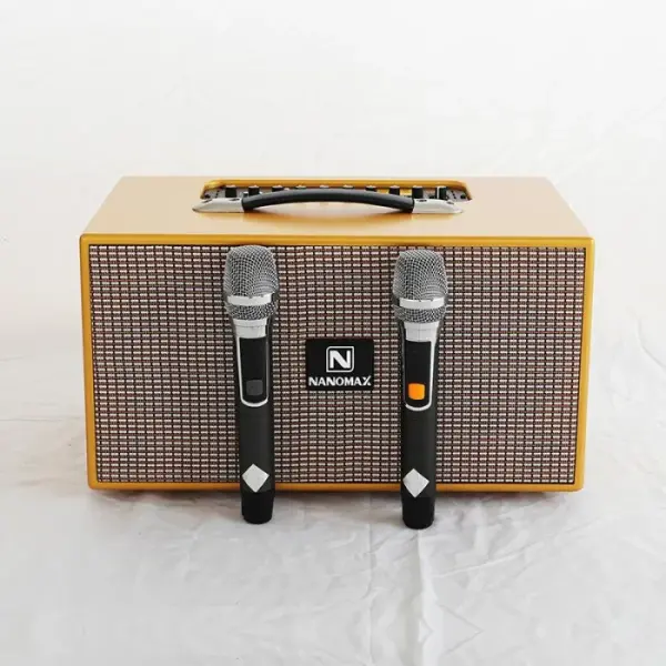 Loa Karaoke Xách Tay Nanomax X-210B Bass Đôi 16cm 420w