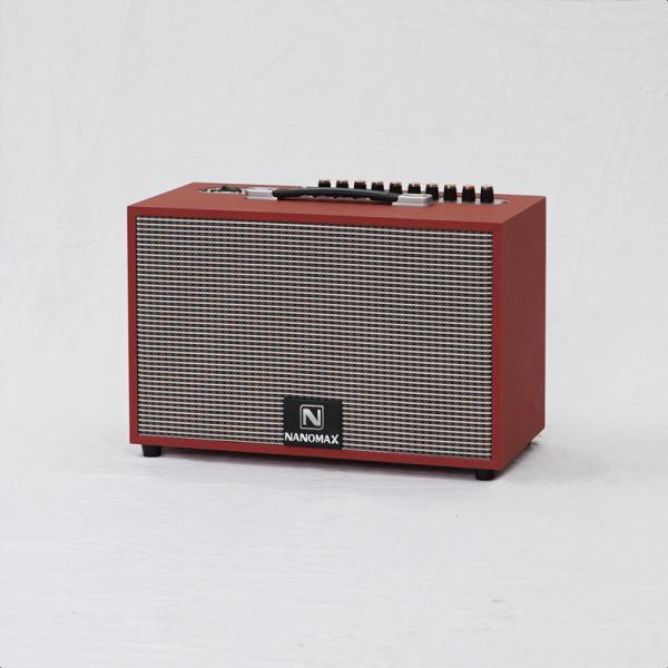 Loa Karaoke Xách Tay Nanomax K-01 Bass 20cm 120w màu Đen hoặc Nâu