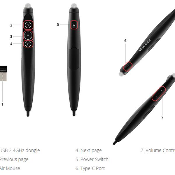Bút trình chiếu ViewSonic AirPen VB-PEN-007