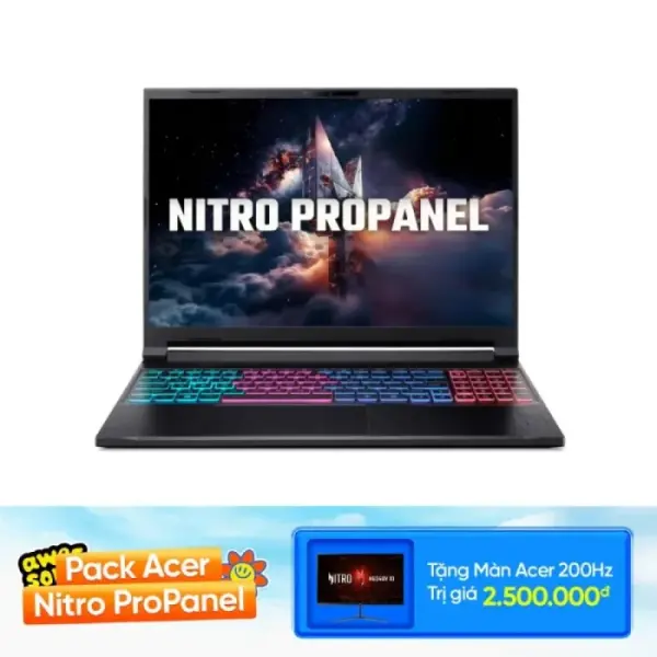 Laptop Gaming Acer Nitro V ANV16S-71-58WQ Core 5-210H RTX 5050 32GB 512GB Win 11